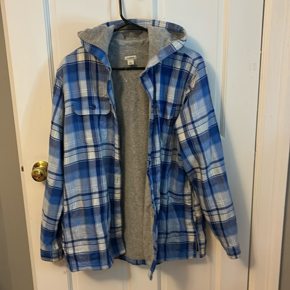 Llbean jacket, fleece lined